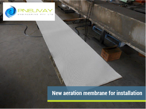 The new aeration membrane ready for installation