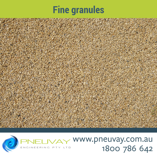 Dense phase conveying of fine granules
