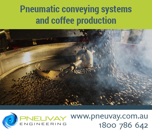 Pneumatic conveying systems and coffee production