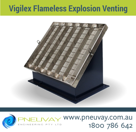 Industrial explosion protection - flameless explosion venting