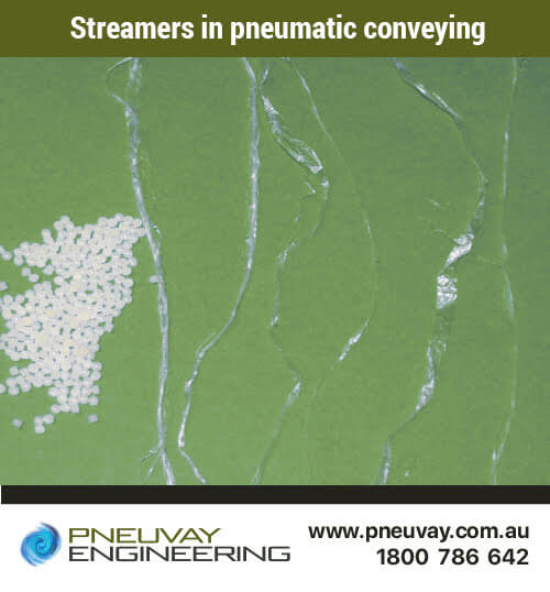 Streamers in pneumatic conveying