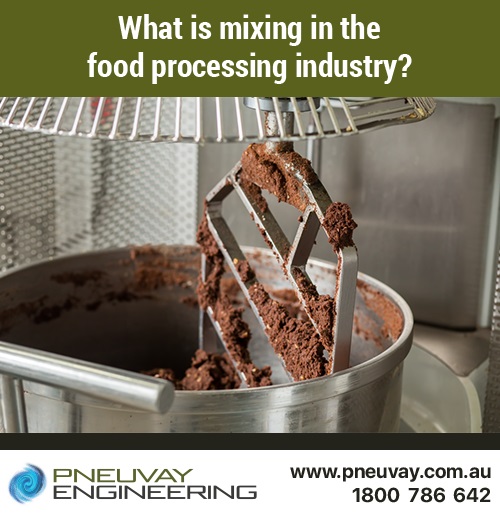 What is mixing in the food processing industry?