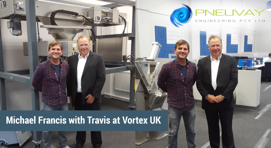 Michael Francis with Travis Young at Vortex UK