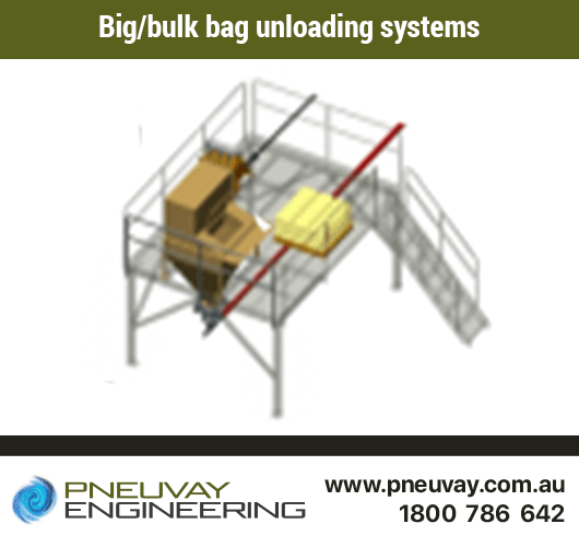 Big/Bulk Bag Unloading equipment supplier for powder handling equipment in the food industry