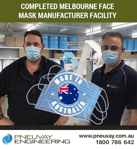 Completed Melbourne face mask manufacturer facility