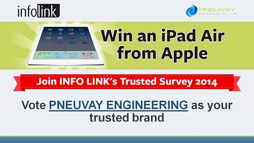 Pneuvay Engineering nominated as Top Trusted Brand in Infolink