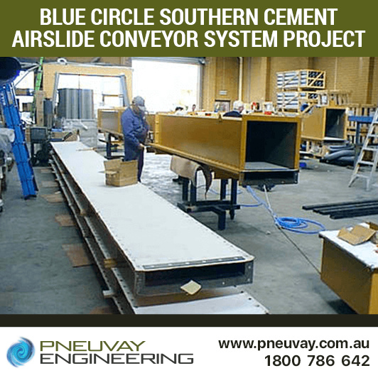 Blue Circle Southern Cement airslide conveyor system project