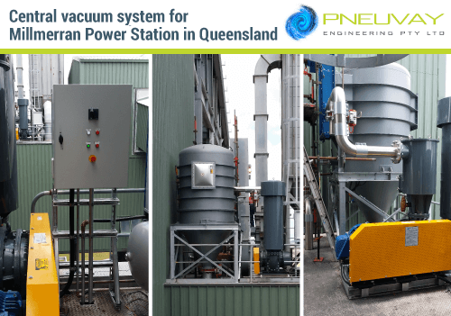 Central industrial vacuum systems for the Millmerran Power Station
