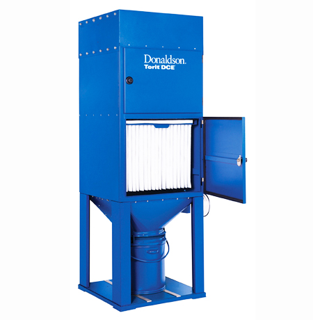 Donaldson Unimaster Dust Collector is a self-contained collector complete with fan and fan motor, automatic shaker and shaker motor.