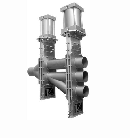 The 3-Way Wye Line Diverter is specifically engineered to handle dry bulk solids in vacuum with pressure up to 15 psig (1barg).