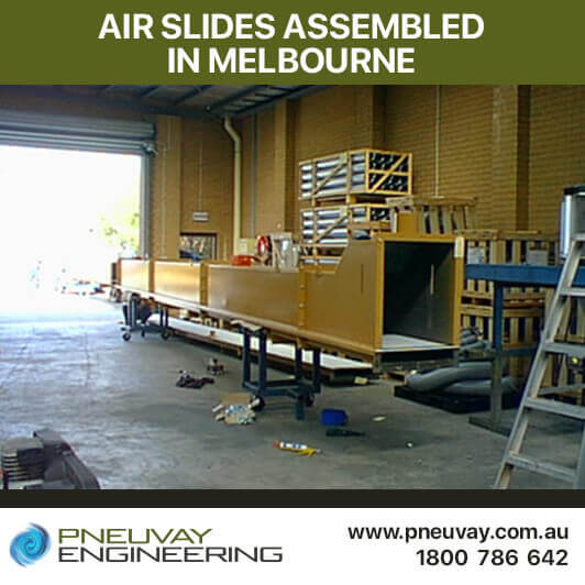 Air slides being assembled in Coburg Victoria Factory 2