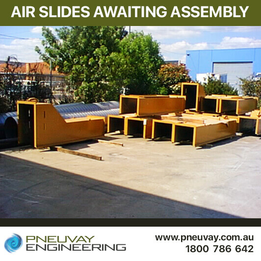 Air slides awaiting assembly