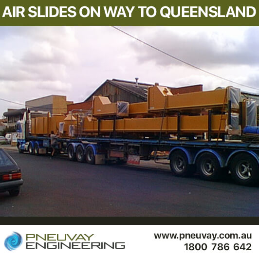 Air slides being loaded and on our way to Gladstone Queensland