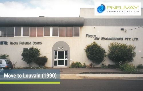 Pneuvay Engineering moves to Louvain in 1990