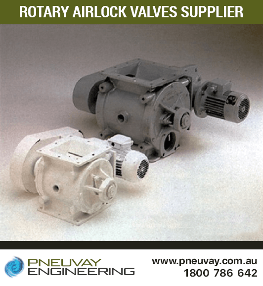 Rotary airlock valves supplied by Pneuvay 