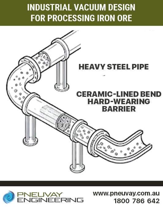 Industrial vacuum design for iron ore facilities