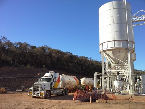 Glencore Xstrata cement pneumatic conveying system in Mount Isa, Queensland