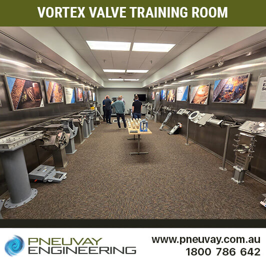 Dedicated training room with all these operational valves to give a deep understanding of their inner workings