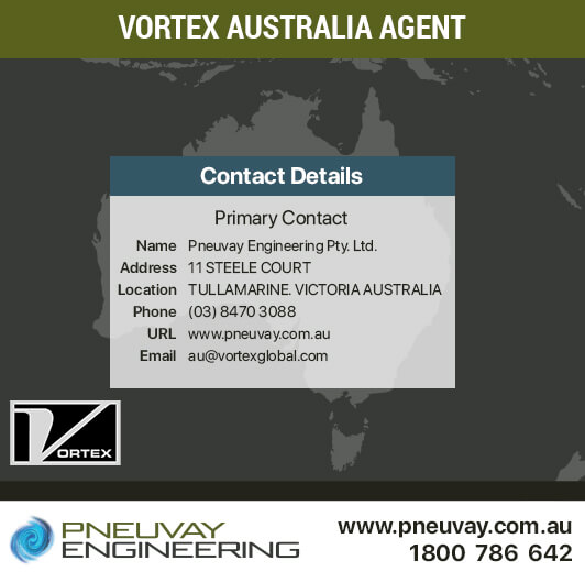 Vortex Australia agent officially Pneuvay Engineering
